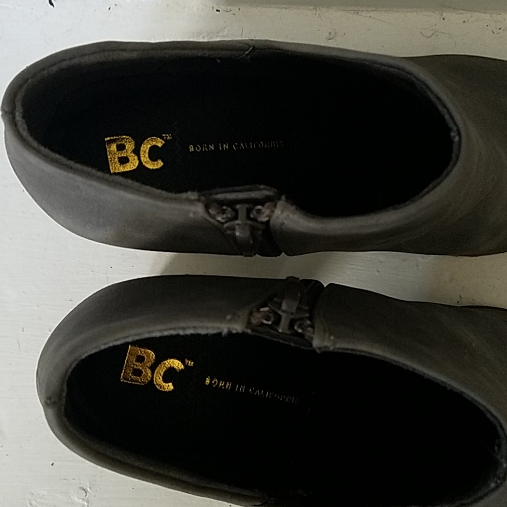 Gray Zip Booties - image 4